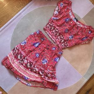 Two piece mini dress